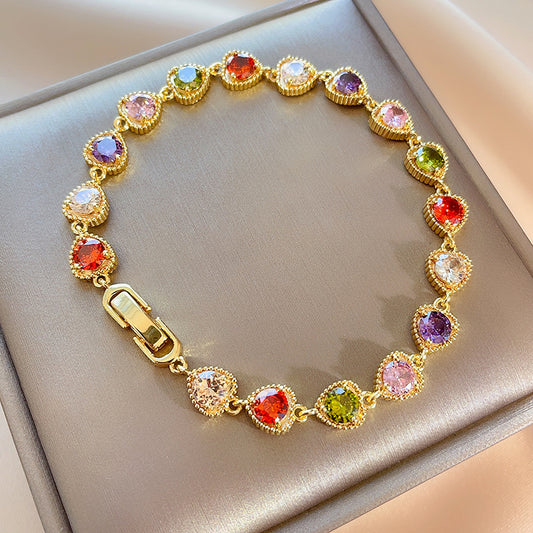 Vintage Love Fashion Micro Inlaid Bracelet Elegant Timeless