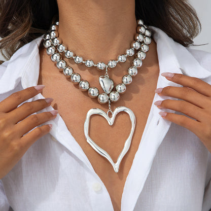 European Fashion Love Pendant Necklace | Exaggerated Design