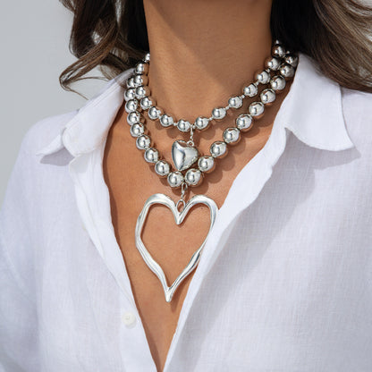 European Fashion Love Pendant Necklace | Exaggerated Design